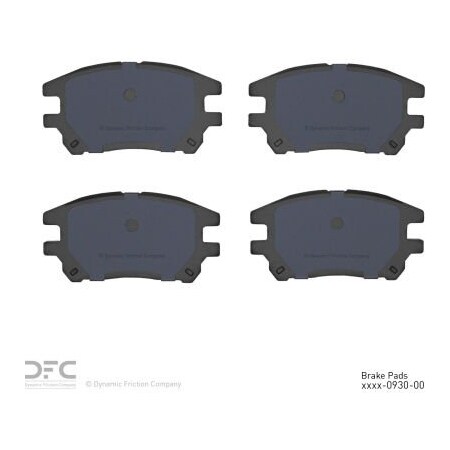 Dynamic Friction Co DFC 3000 Semi-Metallic Brake Pads - 1311-0930-00